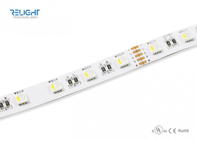 Dải đèn LED công suất cao 24V RGBW 5050 RGB linh hoạt Tiêu chuẩn CE / RoHS / UL